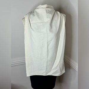 Zara Off-White Cinched Blouse for Women